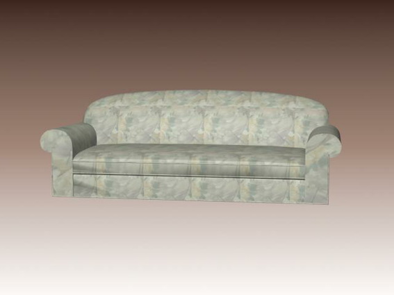 Fabric sofa and couch 3d rendering