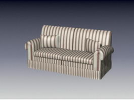 Fabric sofa sets 3d model preview
