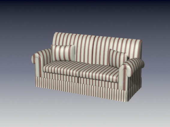 Fabric sofa sets 3d rendering