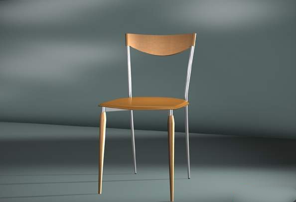 Modern dining chair 3d rendering