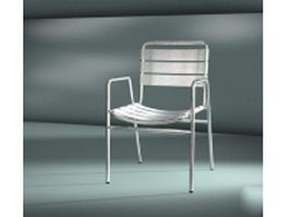 Stackable chair with arms 3d preview