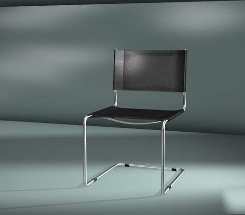 Cantilever dining chair 3d rendering