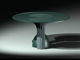 Unique glass coffee table 3d preview