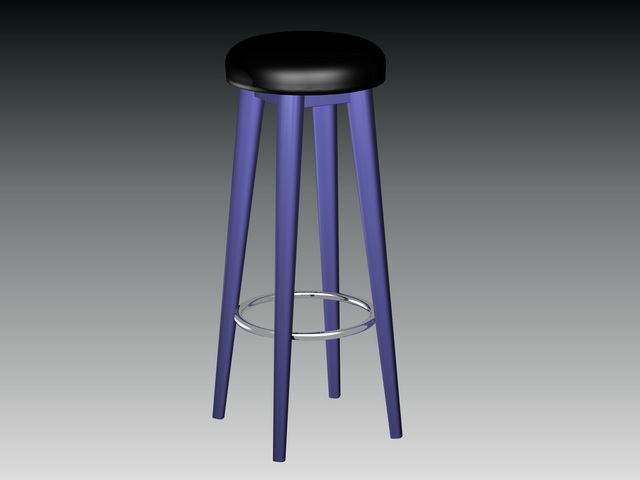 Top round bar stool 3d rendering