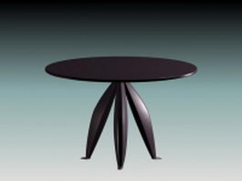 Unique dining table 3d model preview