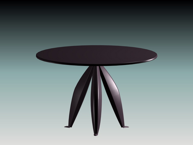 Unique dining table 3d rendering