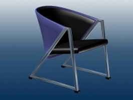 Patio pub chair 3d model preview