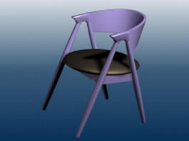Patio bar chair 3d model preview