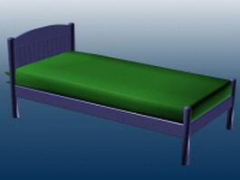 Single platform bed 3d model preview