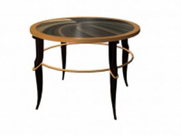 Round marble top table 3d preview