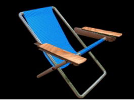 Beach folding chair 3d preview