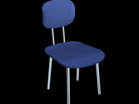 Outdoor bar chair 3d rendering