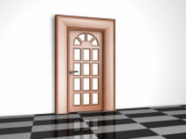 Arch French door 3d model preview