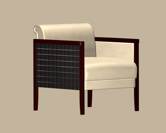 Classic sofa chair 3d rendering