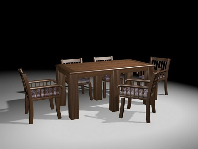 Formal dining room sets 3d rendering