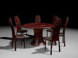Redwood dining room sets 3d model preview