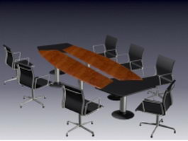 Modern conference furniture 3d preview