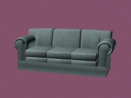 3 Seater sofa 3d model preview