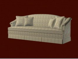 Fabric sofa 3d model preview