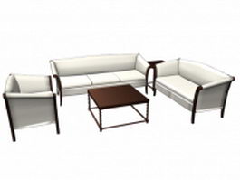 Traditional living room sets furniture 3d preview