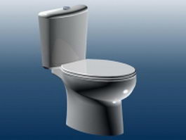 Dual flush toilet 3d model preview