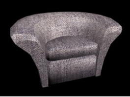 Half circle chair 3d preview