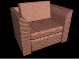 Fabric cube chair 3d preview