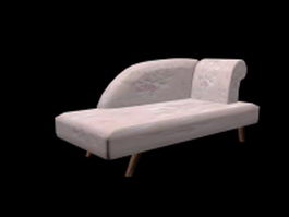 Victorian chaise lounge 3d model preview