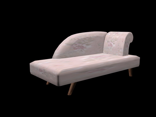 Victorian chaise lounge 3d rendering