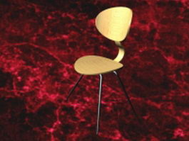 eames bar stool 3d model preview