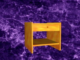 Small bedside table 3d preview