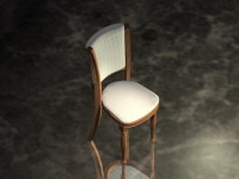 Upholstered dining chair 3d preview