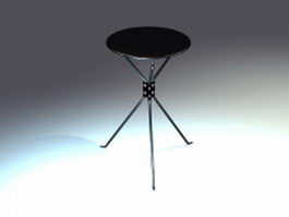 Metal bar table 3d preview