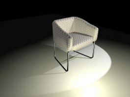 Tub dining chair 3d model preview