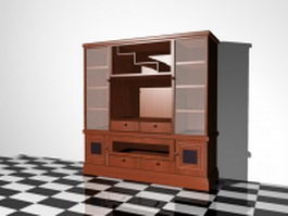Wall storage cabinet 3d preview