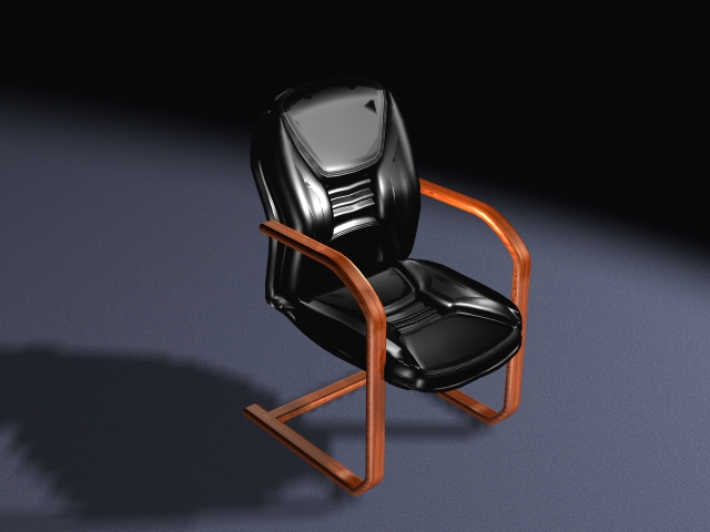 Executive office cantilever chair 3d rendering