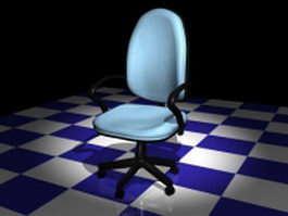 Office staff chair 3d model preview
