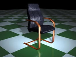 Cantilever base conference room chair 3d preview