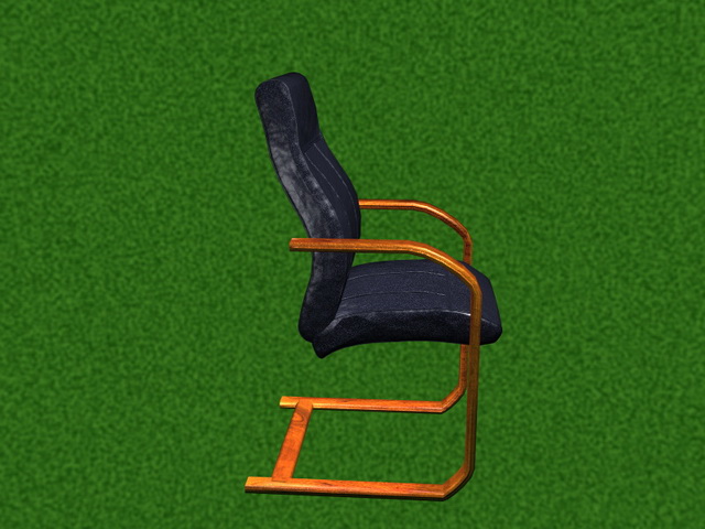 Cantilever base conference room chair 3d rendering