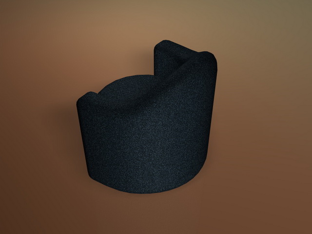 Upholstered bar chair 3d rendering