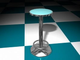 Contemporary bar stool 3d model preview