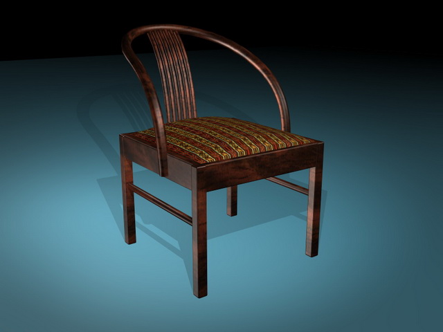 Old world style dining chair 3d rendering