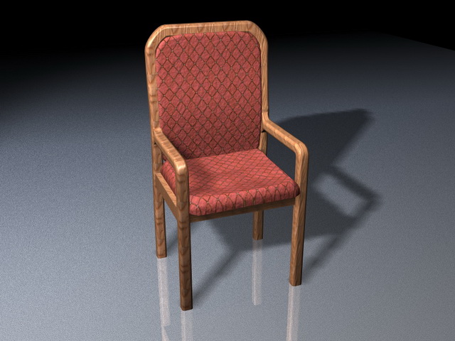 Old style dining chair 3d rendering