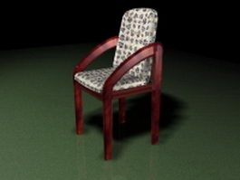 Pub style dining chair 3d preview