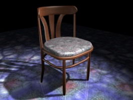 Vintage thonet bentwood chair 3d model preview