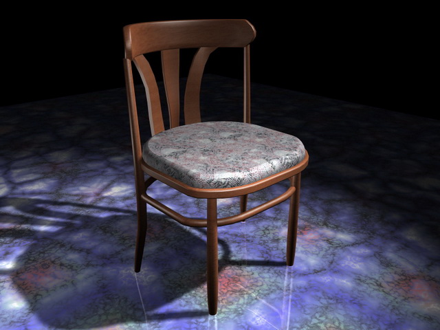 Vintage thonet bentwood chair 3d rendering