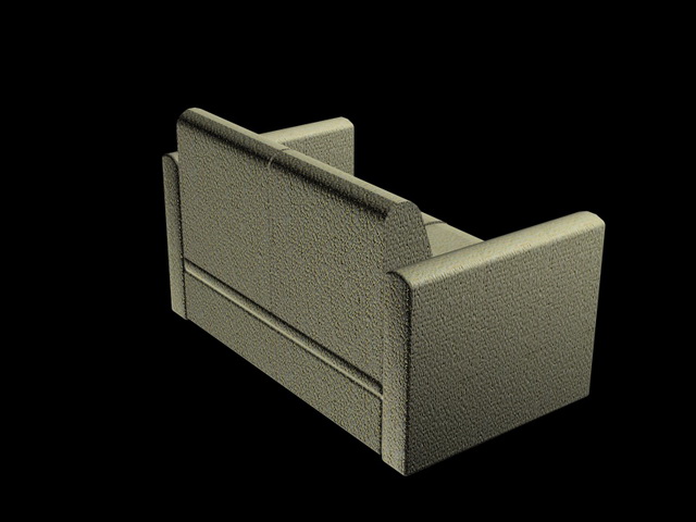Double sofa 3d rendering