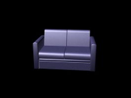 Modern loveseat sofa 3d model preview