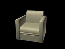 Cube sofa chair 3d model preview