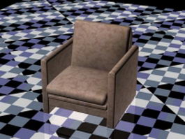 Small fabric club chair 3d preview